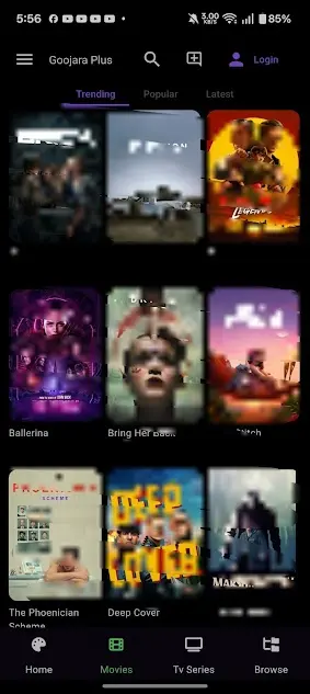 Screenshot of Goojara Android